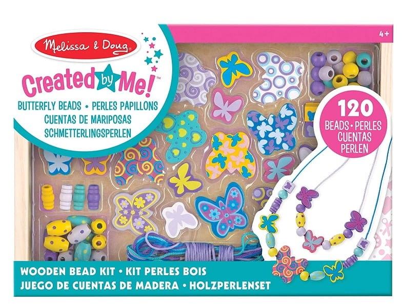 Melissa &amp;; Doug Drewniane Koraliki do Nawlekania Motyle 14179