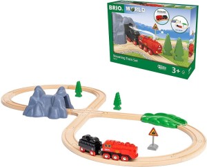 BRIO 36017 Zestaw z kolejką na parę