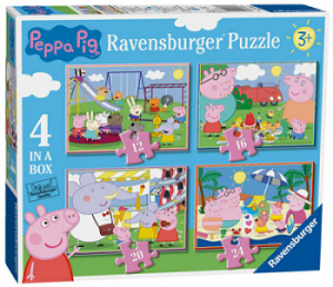 Ravensburger – Puzzle 4w1 – Świnka Peppa 06958