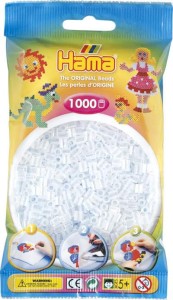 Koraliki Hama MIDI 1000 Koralików 207-19 Kolor Transparentny