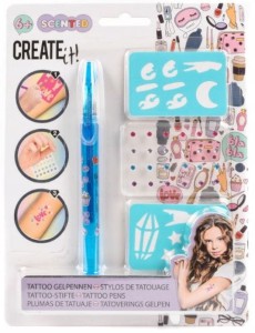 Create It! - Brokatowy Pisak do robienia tatuaży niebieski 84204