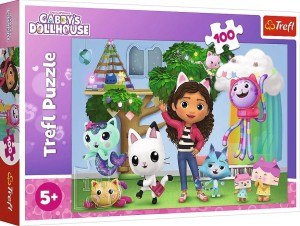 Trefl – Puzzle 100 el. – Koci Domek Gabby 16464