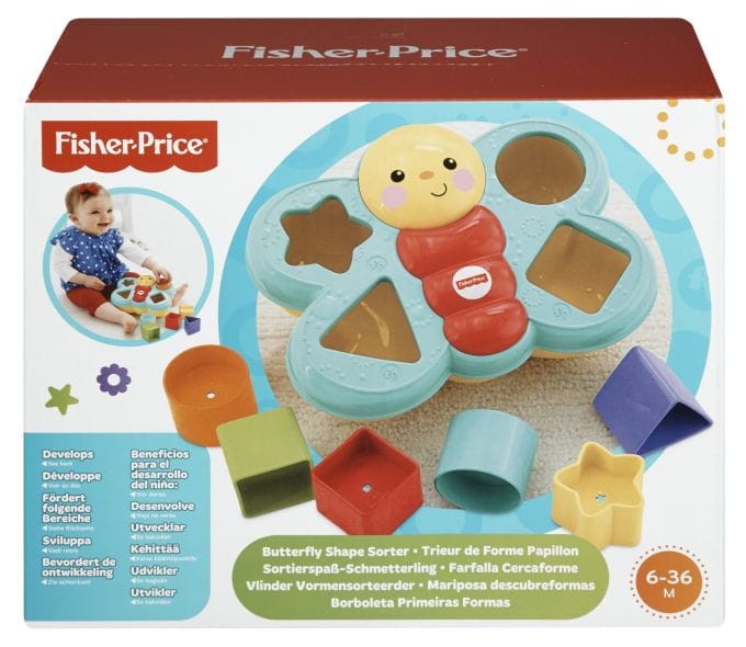 FISHER PRICE MOTYLEK SORTER KSZTAŁTÓW CDC22