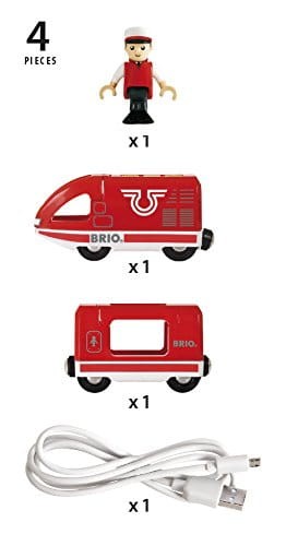BRIO Pociąg Osobowy z akumulatorem 33746