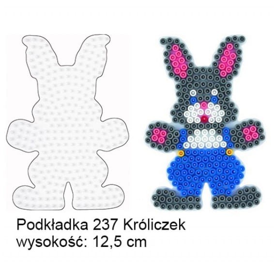 Koraliki Hama Midi Podkładka 237 Zajączek