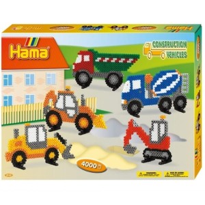 Koraliki Hama 3143 MIDI 4000 Zestaw Pojazdy Budowlane