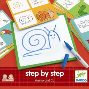 DJECO EDULUDO Rysowanie krok po kroku - Zwierzątka 08319