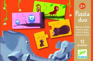 DJECO Puzzle Duo 2 elementy - Mamy z dziećmi 08157