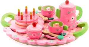 DJECO 06639 Drewniany zestaw urodzinowy Lili Rose