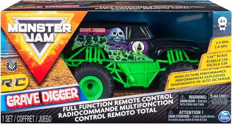 Monster Jam – Zdalnie sterowany samochód Grave Digger RC 1:24 6044955