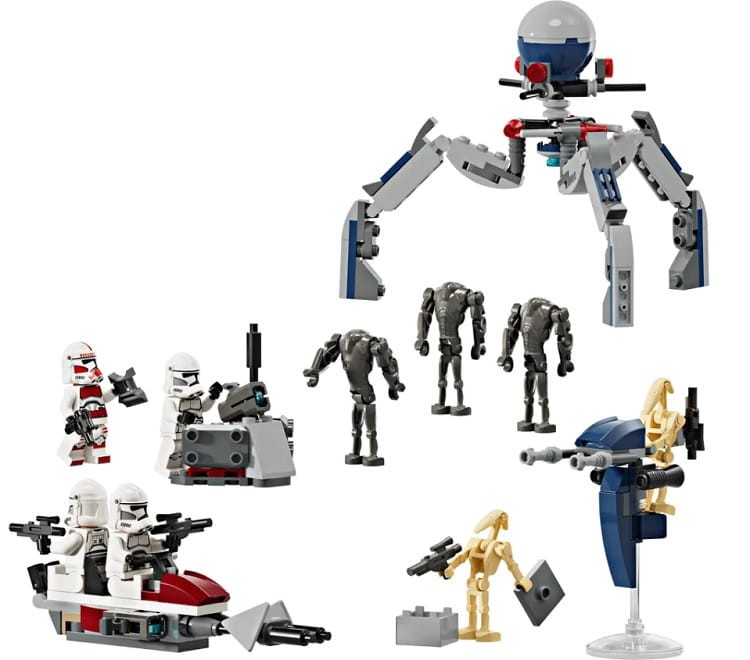 LEGO Star Wars 75372 Zestaw bitewny z żołnierzem armii klonów™ i droidem bojowym™