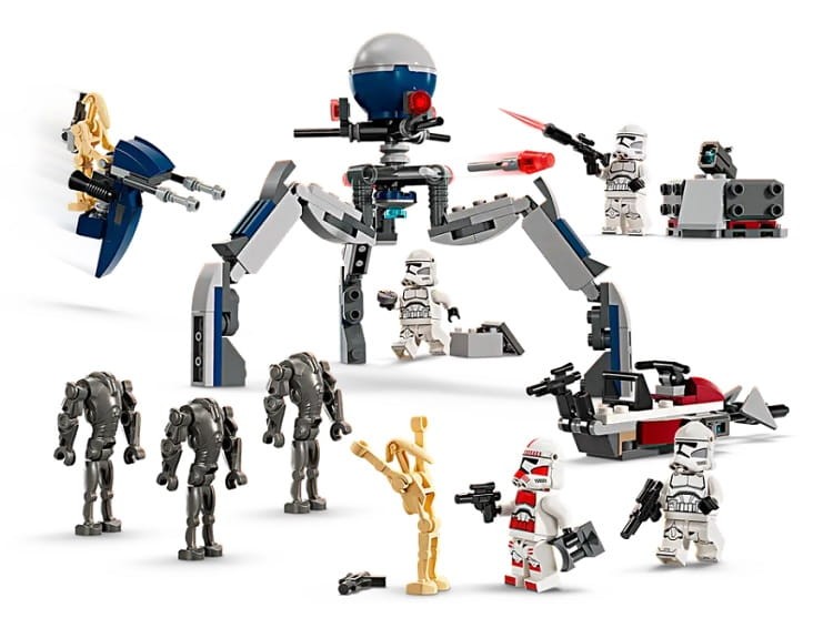 LEGO Star Wars 75372 Zestaw bitewny z żołnierzem armii klonów™ i droidem bojowym™