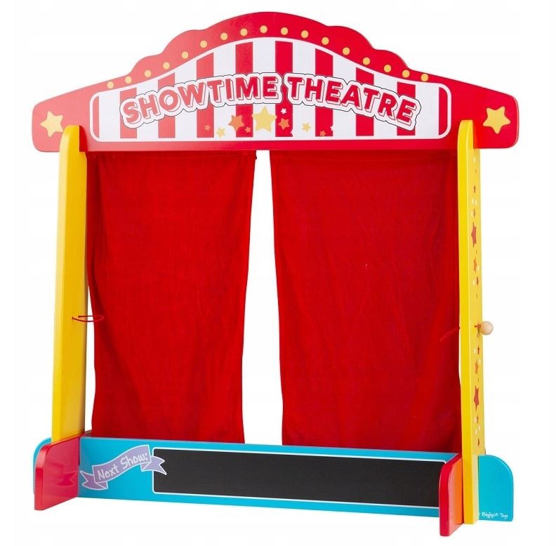 OUTLET - BigJigs - Drewniany teatrzyk kukiełkowy - BJ339