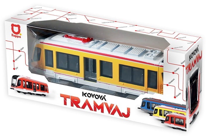 Rappa 235588 Żółty tramwaj 20 cm