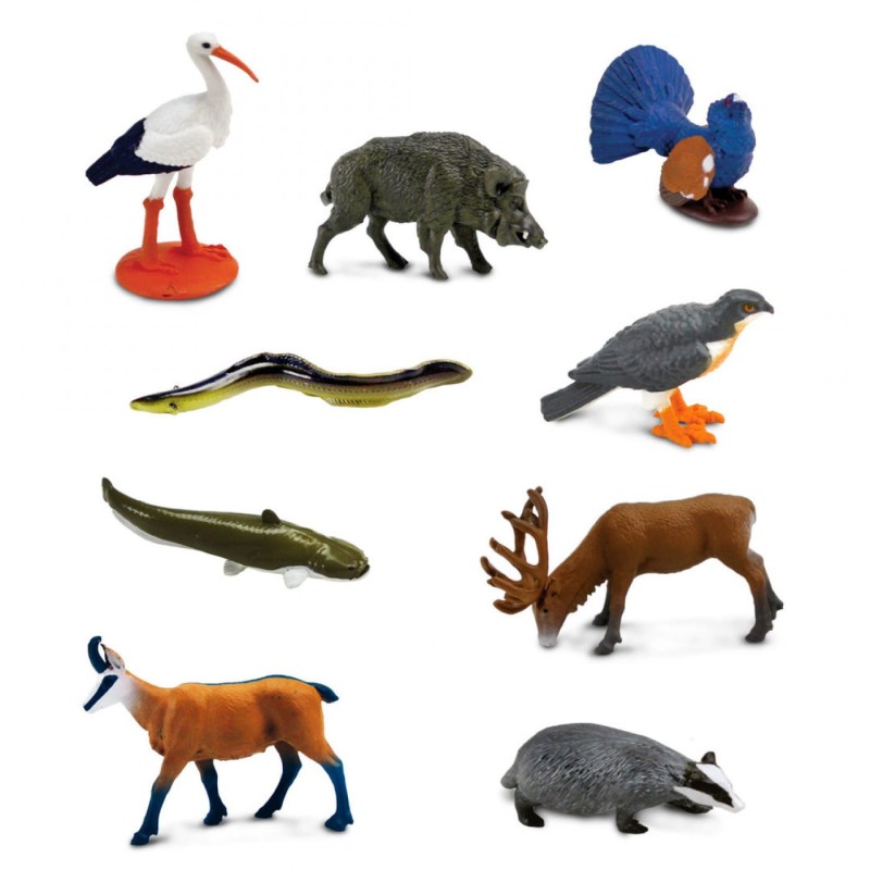 Safari Ltd - Figurki w tubie - Zwierzęta Europy - 102488