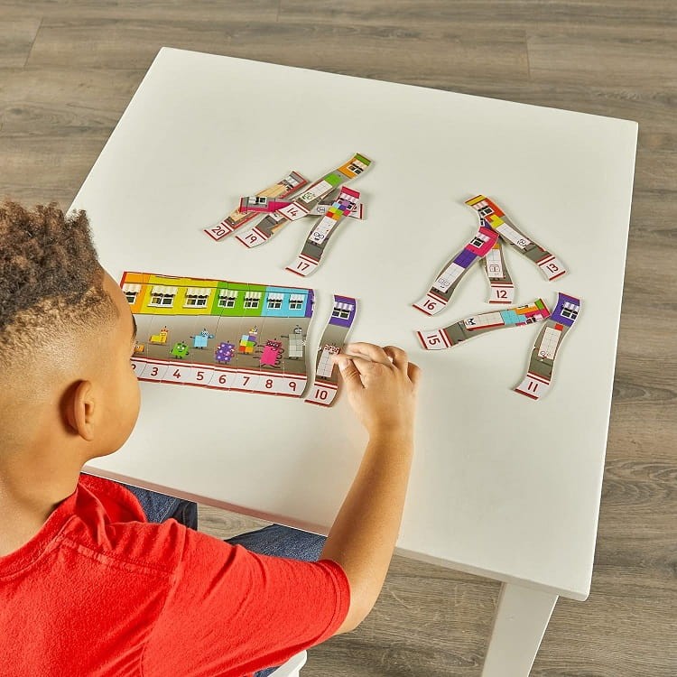 Learning Resources - Number Blocks - Puzzle do nauki liczenia HM95403
