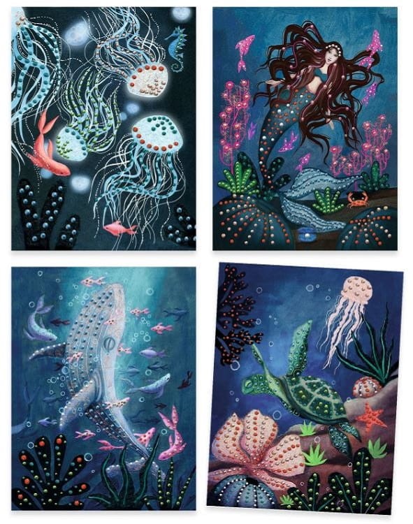 DJECO 08958 Zestaw malowanie 3D Głębia oceanu