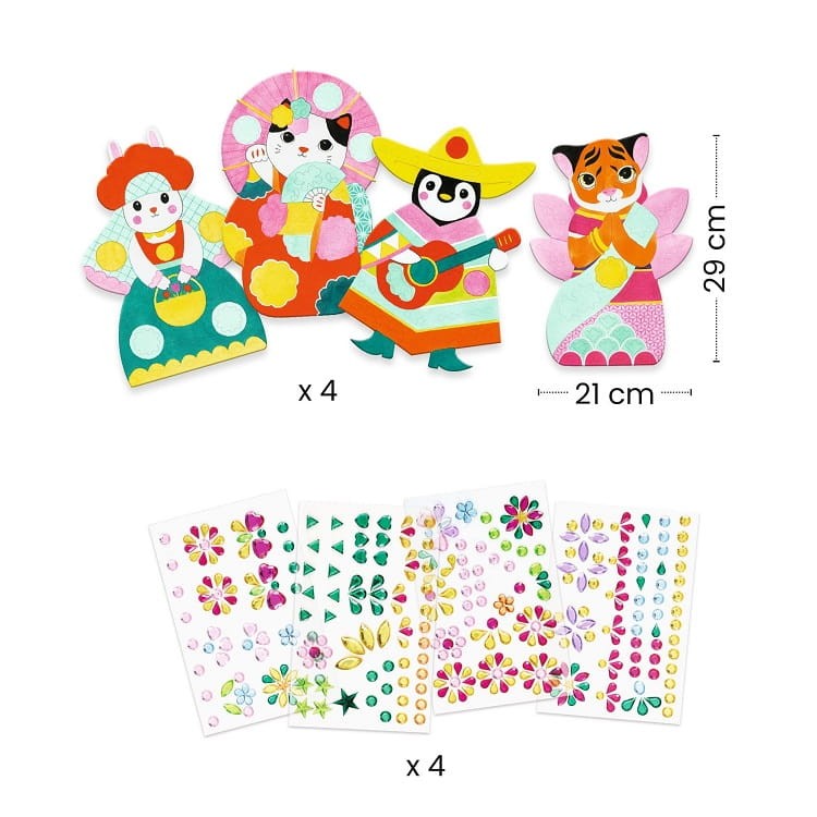 DJECO - Zestaw artystyczny Kolaże diamenciki 00091