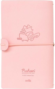 PUSHEEN - Skórzany notatnik podróżny B6 róż CTBV007