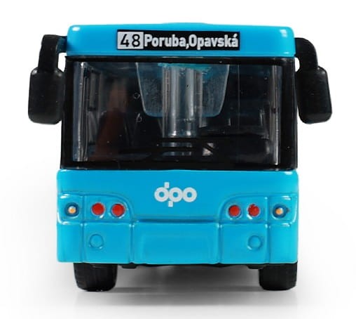 Rappa 235564 Metalowy autobus przegubowy 18 cm