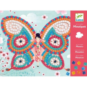 DJECO 08898 Mozaika piankowa z brokatem – Motyle
