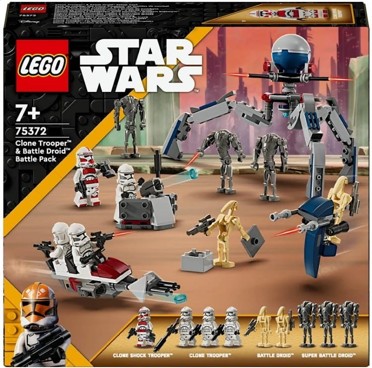 LEGO Star Wars 75372 Zestaw bitewny z żołnierzem armii klonów™ i droidem bojowym™