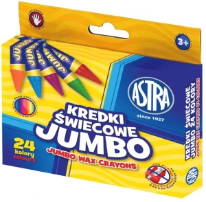 Astra – Kredki świecowe JUMBO – 24 kolory– 4414